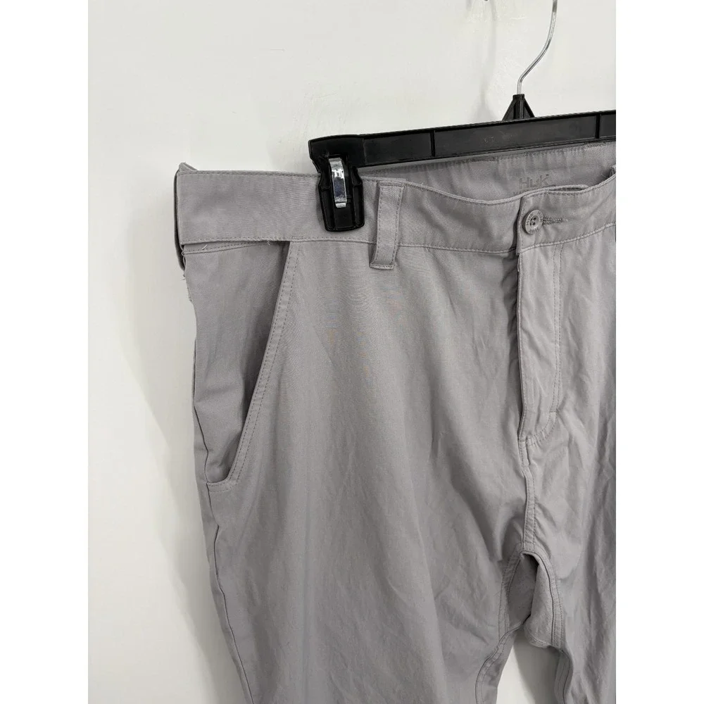 Huk Next Level Men's Fishing Performance Cargo Pants Gun Gray H2000174, XXL, 33" - Picture 3 of 8